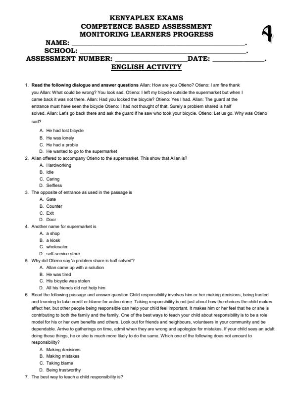 Preview page Grade-4-English-Term-2-Opener-Exam-2025_4038_0.jpg