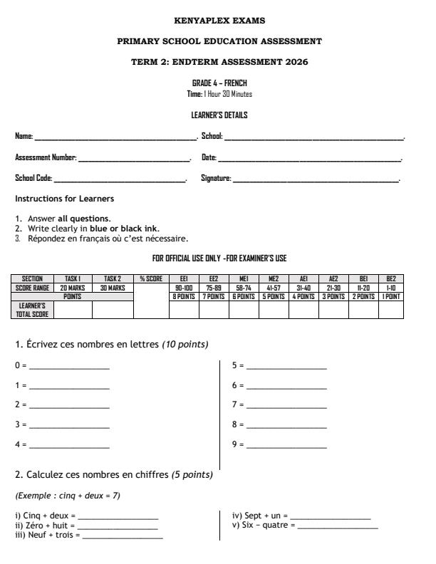 Preview page Grade-4-French-End-Term-2-Exam-2026_6037_0.jpg