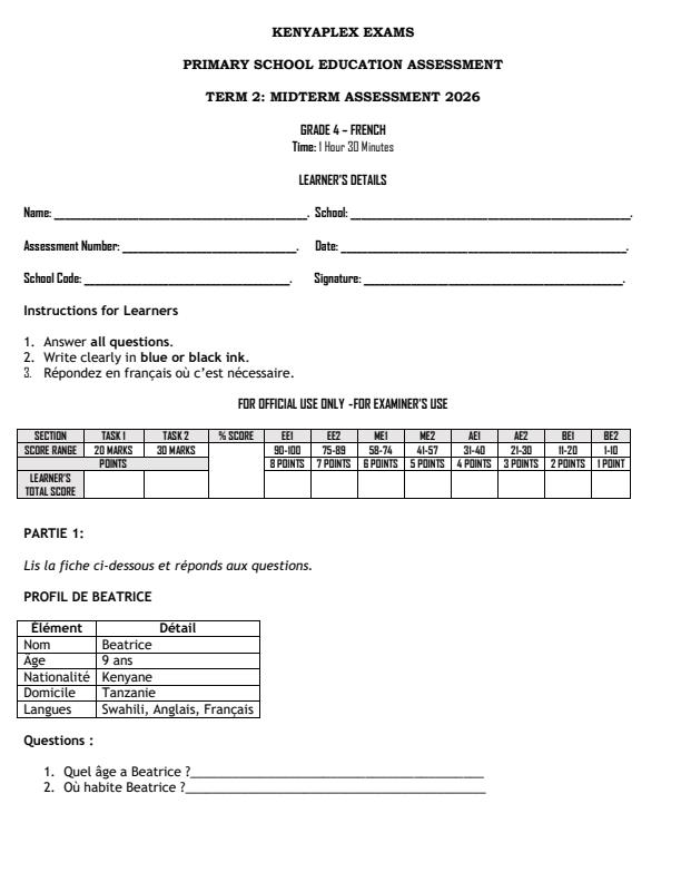 Preview page Grade-4-French-Mid-Term-2-Exam-2026_5820_0.jpg