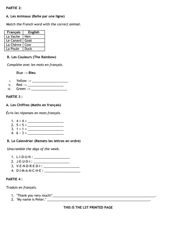 Preview page Grade-4-French-Mid-Term-2-Exam-2026_5820_1.jpg
