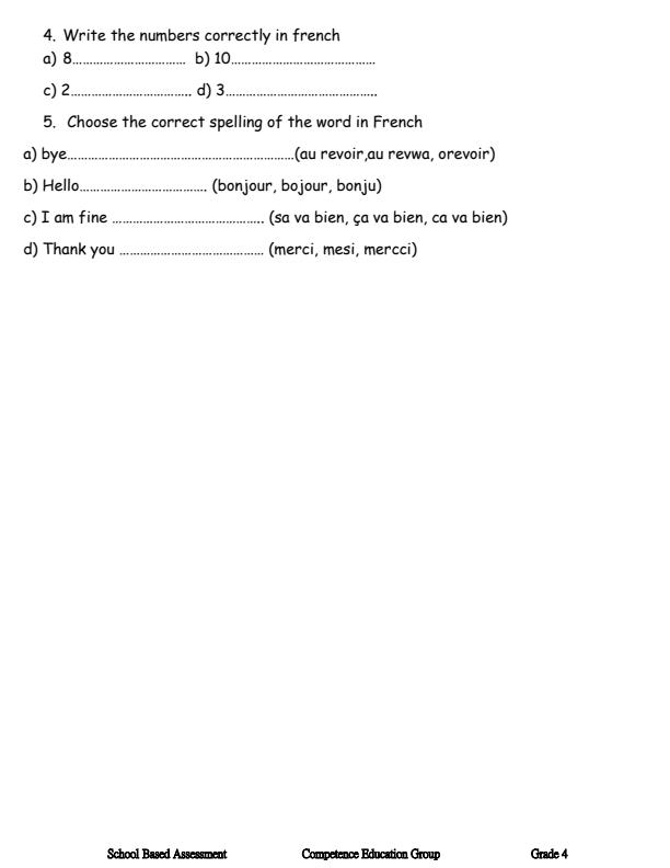 Preview page Grade-4-French-September-Assessment-Examination-2026_6707_1.jpg