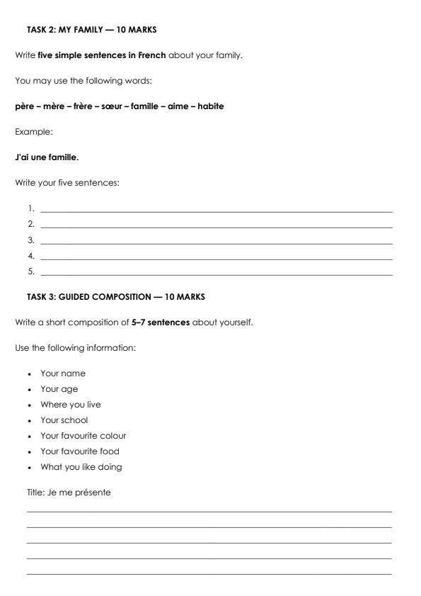 Preview page Grade-4-French-Writing-Activity-End-Term-3-Exam-2026_6813_1.jpg