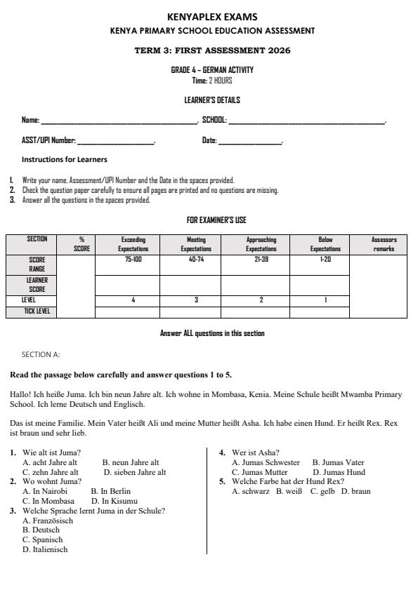 Preview page Grade-4-German-Activity-Term-3-Opener-Exam-2026_6476_0.jpg