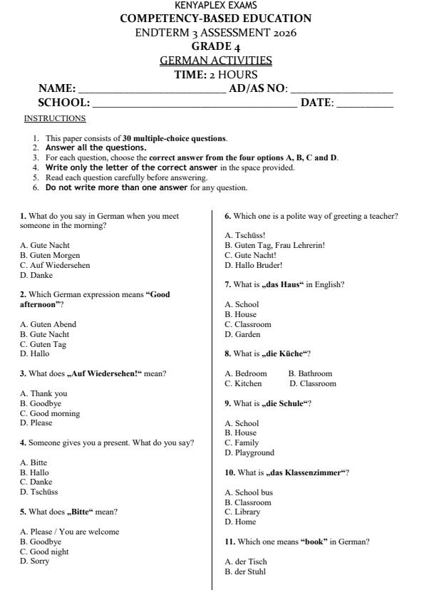 Preview page Grade-4-German-End-Term-3-Set-2-Exam-2026_7073_0.jpg