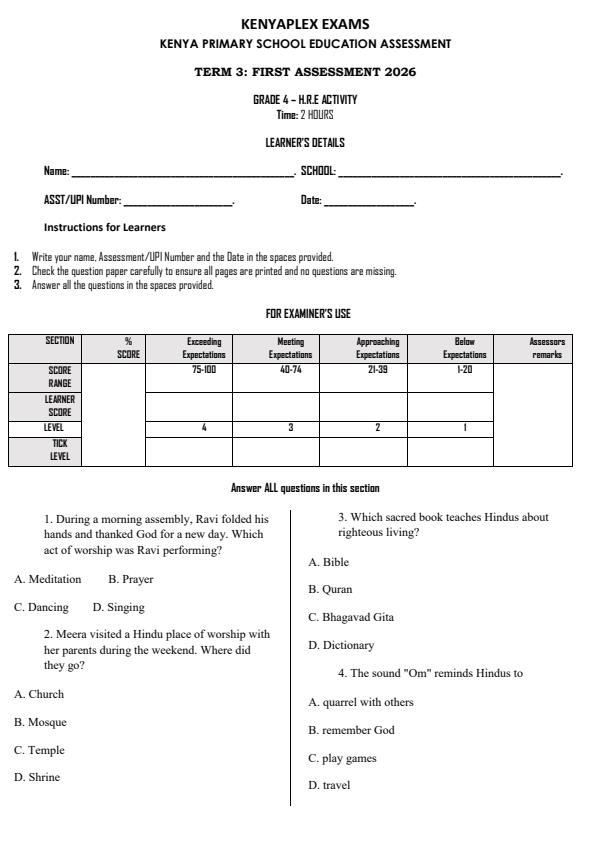 Preview page Grade-4-Hindu-Religious-Education-Activity-Term-3-Opener-Exam-2026_6472_0.jpg