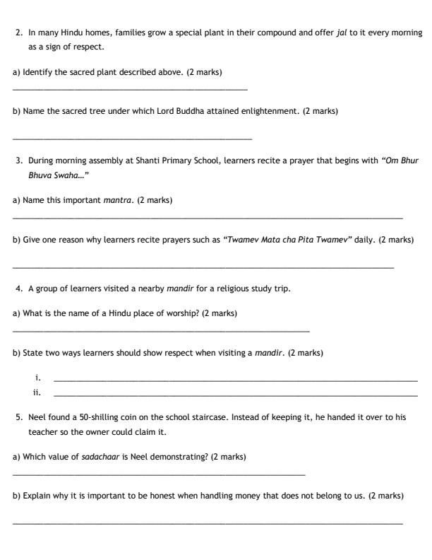 Preview page Grade-4-Hindu-Religious-Education-End-TErm-2-Exam-2026_6040_1.jpg