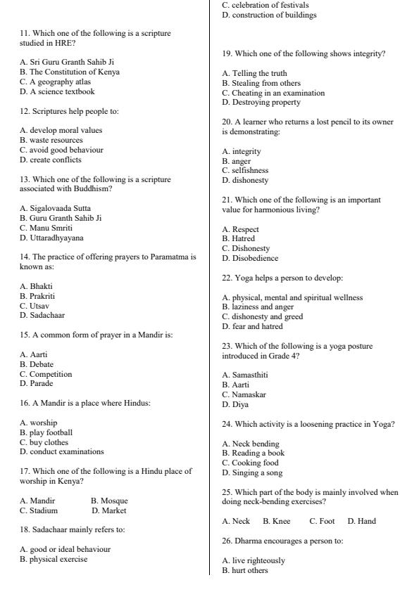 Preview page Grade-4-Hindu-Religious-Education-End-Term-3-Set-2-Exam-2026_7074_1.jpg