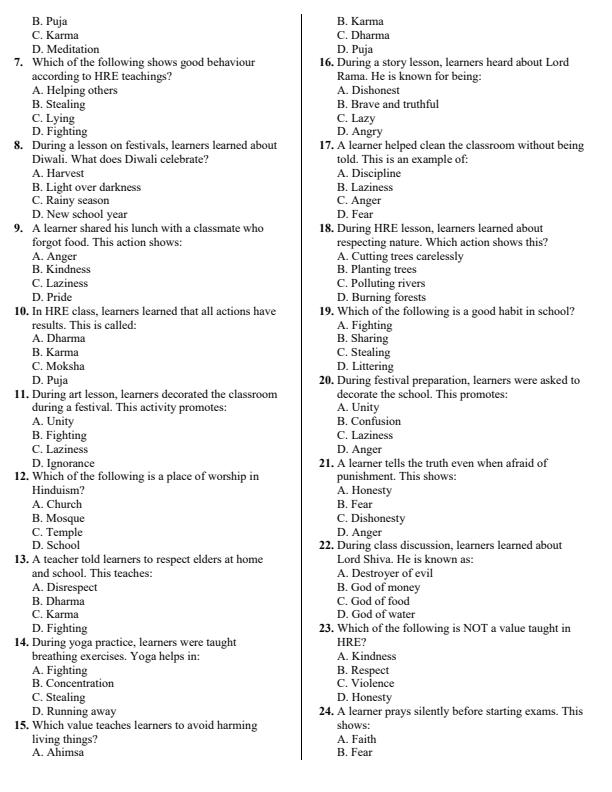 Preview page Grade-4-Hindu-Religious-Education-July-Assessment-Examination-2026_6279_1.jpg