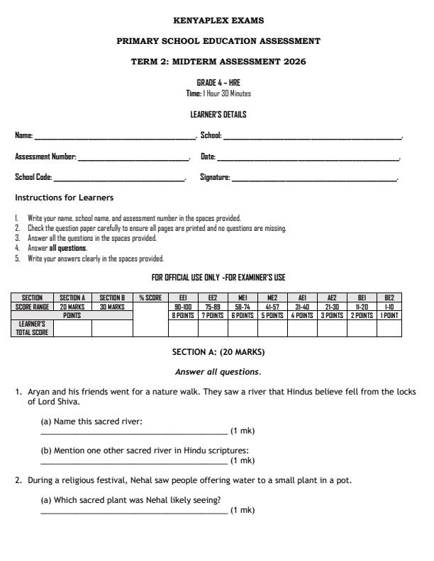 Preview page Grade-4-Hindu-Religious-Education-Mid-Term-2-Exam-2026_5822_0.jpg