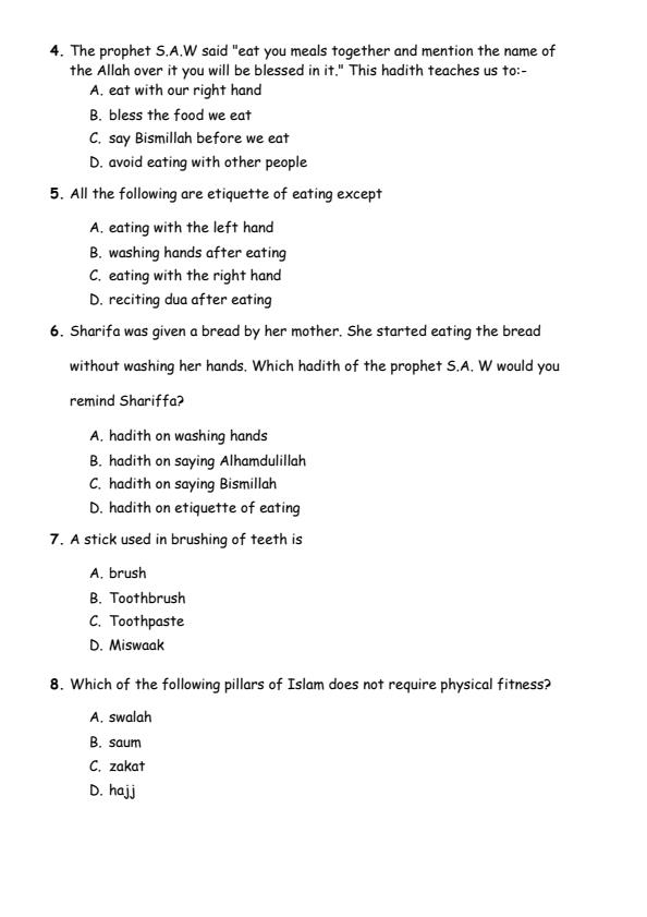 Preview page Grade-4-IRE-Mid-Term-3-Exam-2024_3149_1.jpg