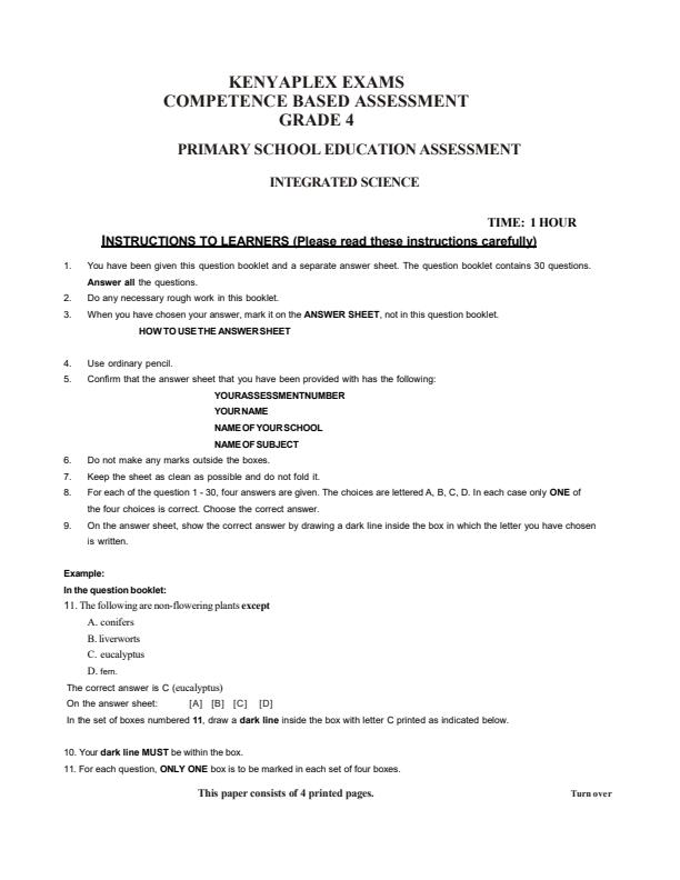 Preview page Grade-4-Integrated-Science-End-of-Term-3-Exam-2025_4819_0.jpg