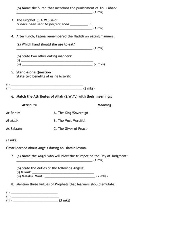 Preview page Grade-4-Islamic-Religious-Education-Mid-Term-2-Exam-2026_5823_1.jpg