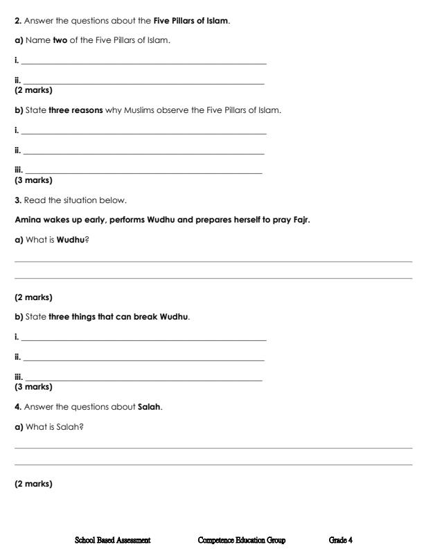 Preview page Grade-4-Islamic-Religious-Education-September-Assessment-Examination-2026_6710_1.jpg