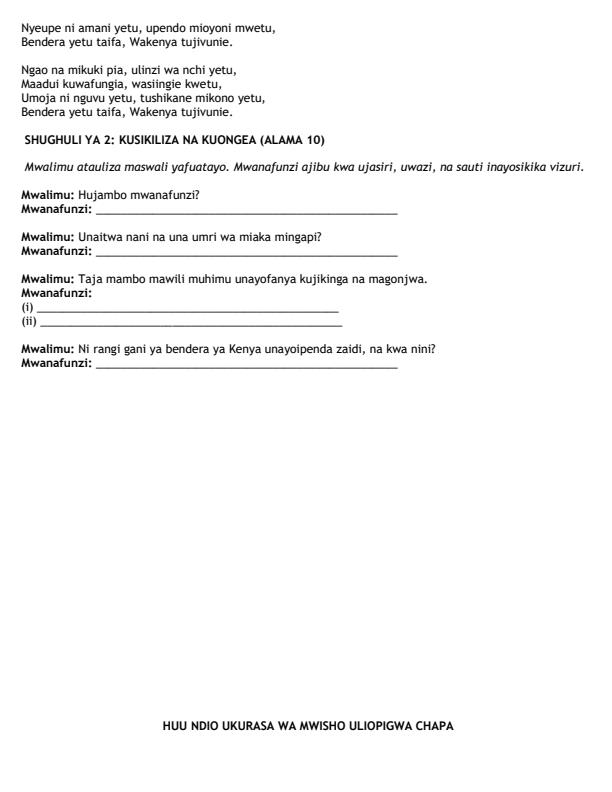 Preview page Grade-4-Kiswahili--Kusikiliza-na-Kuongea-Mid-Term-2-Exam-2026_5826_1.jpg