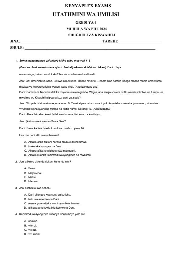 Preview page Grade-4-Kiswahili-End-of-May-Assessment-Test-2024_2603_0.jpg