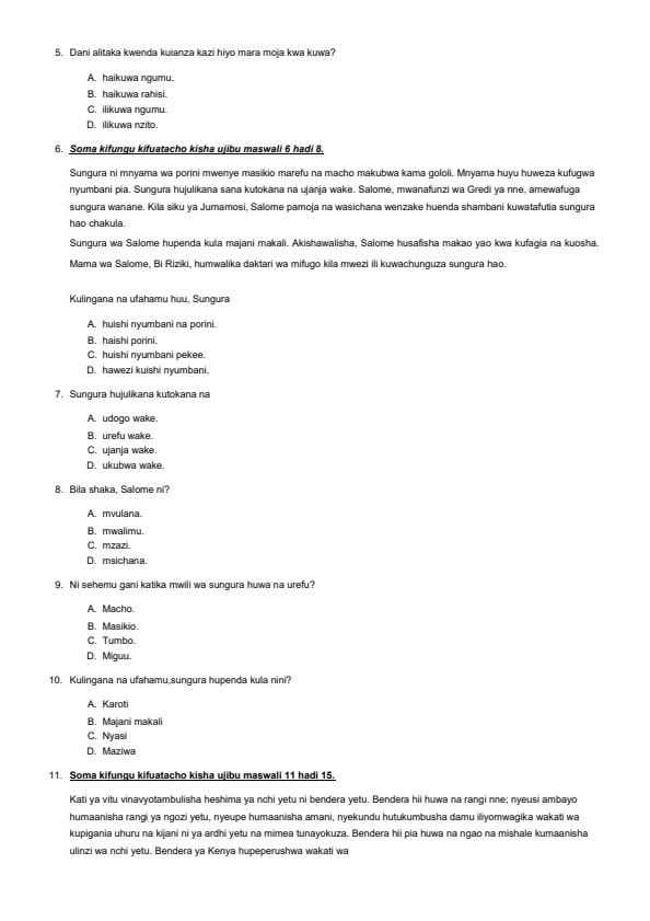 Preview page Grade-4-Kiswahili-End-of-May-Assessment-Test-2024_2603_1.jpg