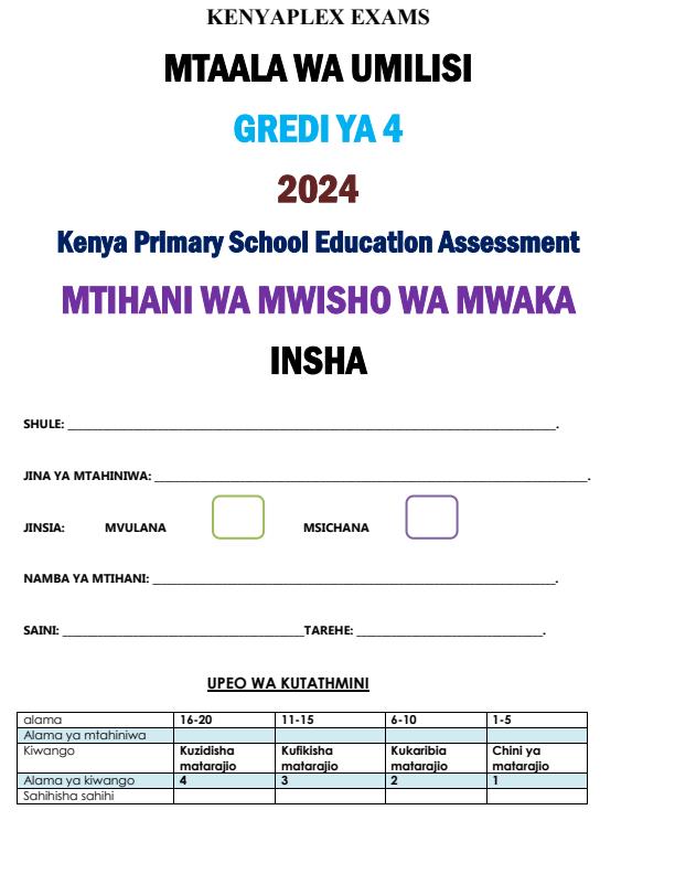 Preview page Grade-4-Kiswahili-Insha-End-of-Term-3-Examination-2024_3412_0.jpg
