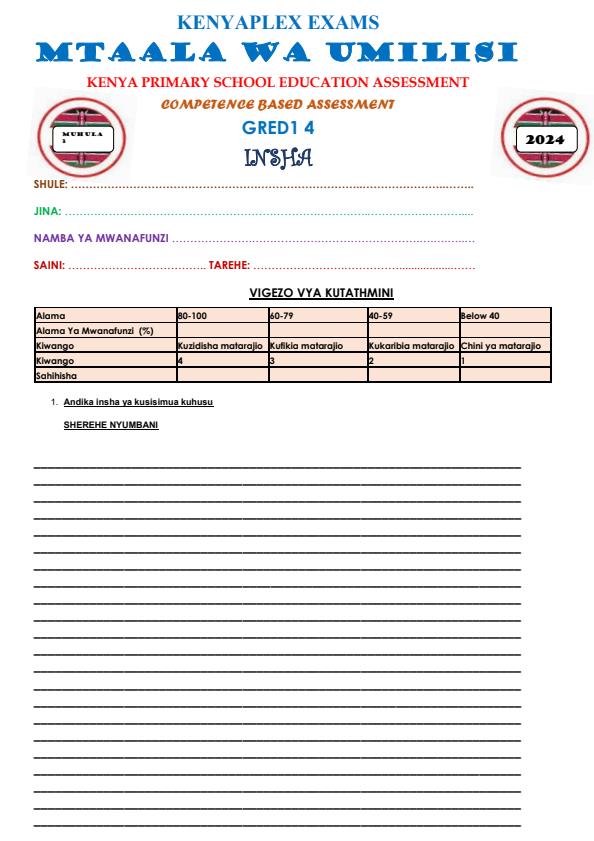 Preview page Grade-4-Kiswahili-Insha-Mid-Term-3-Exam-2024_3148_0.jpg