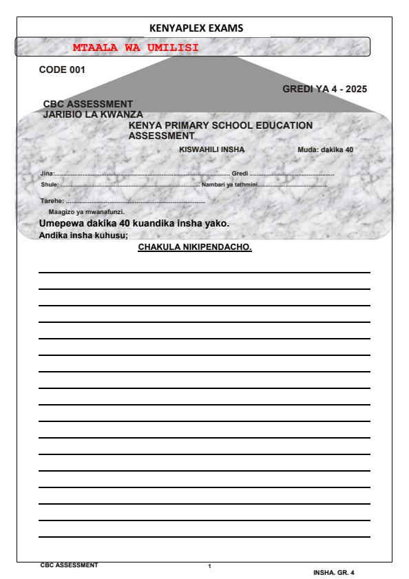 Preview page Grade-4-Kiswahili-Insha-Term-1-Opener-Exam-2025_3510_0.jpg