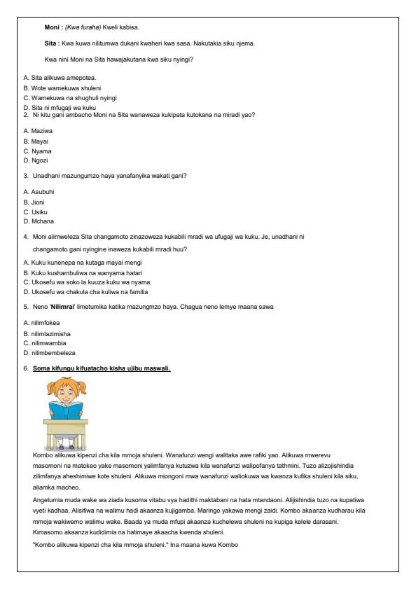 Preview page Grade-4-Kiswahili-Term-3-Opener-Exam-2024_2983_1.jpg