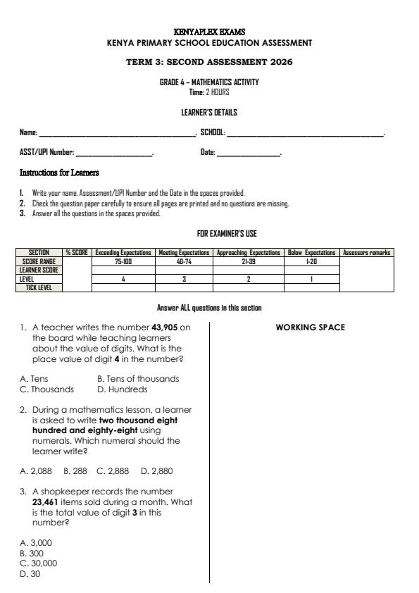 Preview page Grade-4-Mathematics-Activity-End-Term-3-Exam-2026_6823_0.jpg