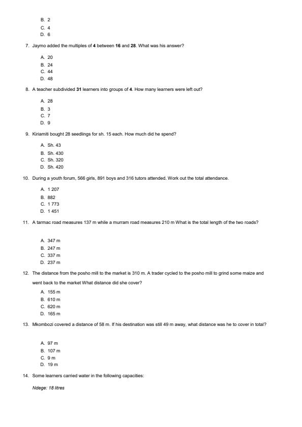 Preview page Grade-4-Mathematics-End-of-May-Assessment-Test-2024_2604_1.jpg