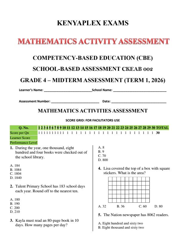 Preview page Grade-4-Mathematics-Mid-Term-1-Exam-2026_5202_0.jpg