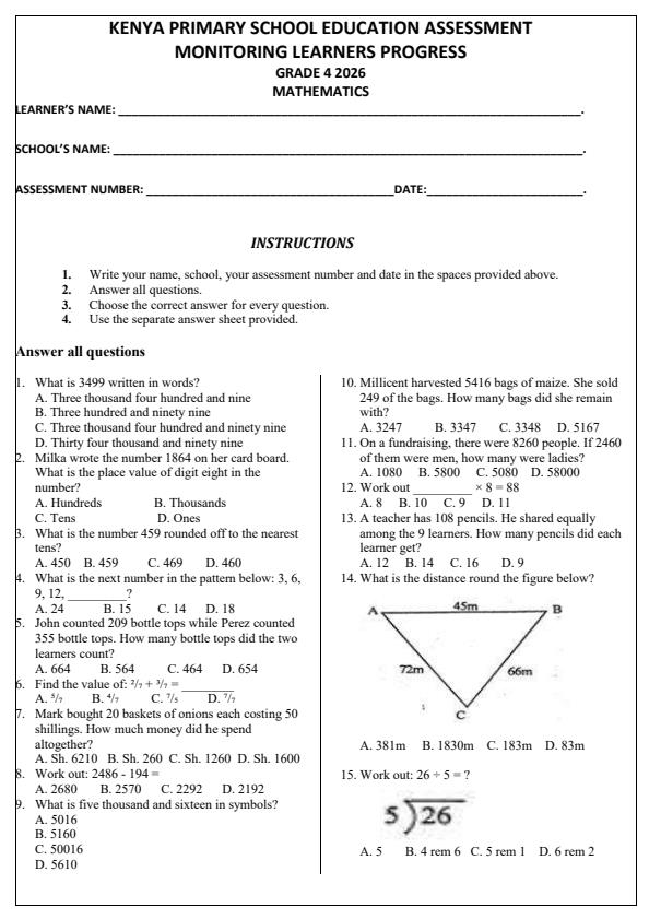Preview page Grade-4-Mathematics-Opener-Exam-Term-1-2026_4951_0.jpg