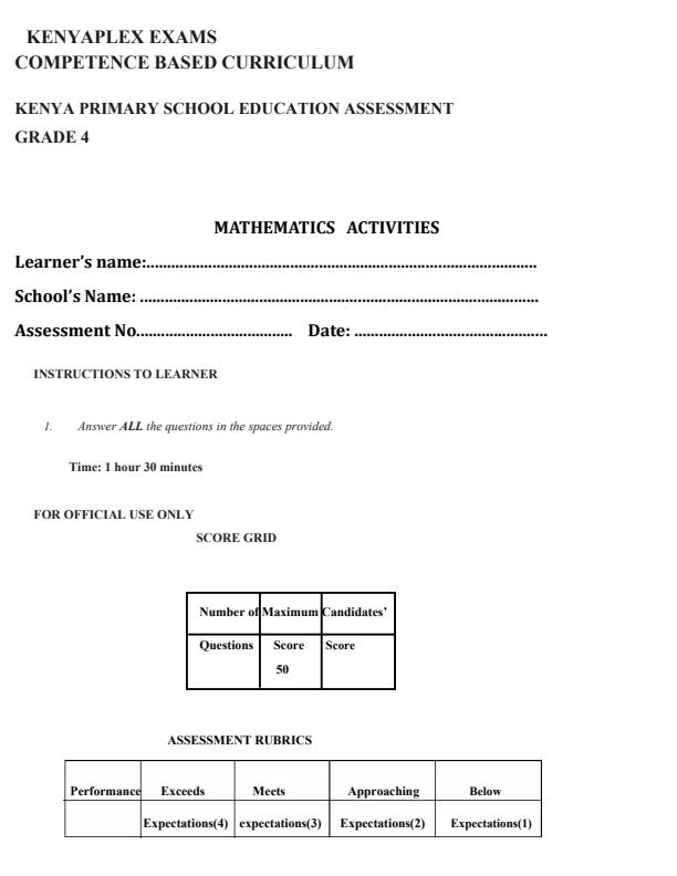 Preview page Grade-4-Mathematics-Term-3-Opener-Exam-2025_4505_0.jpg