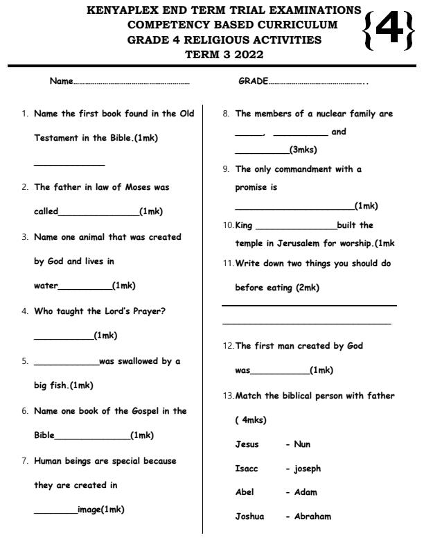 Preview page Grade-4-Religious-Activities-End-of-Term-3-Examination-2022_1155_0.jpg
