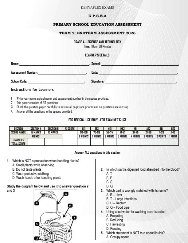 Preview page Grade-4-Science-and-Technology-July-Assessment-Examination-2026_6285_0.jpg