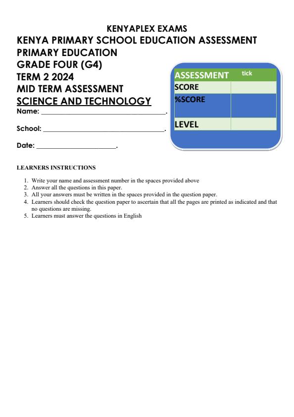Preview page Grade-4-Science-and-Technology-Mid-Term-2-Exam-2024_2652_0.jpg