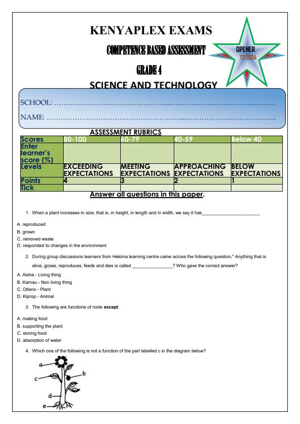 Preview page Grade-4-Science-and-Technology-Term-3-Opener-Exam-2024_2987_0.jpg