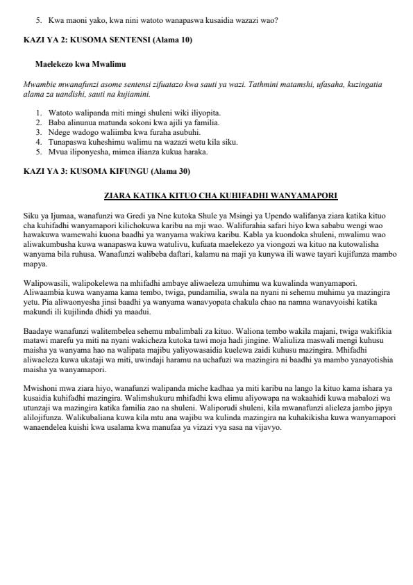 Preview page Grade-4-Shughuli-ya-Kiswahili--Kusikiliza-na-Kuzungumza-Term-3-Opener-Exam-2026_6477_1.jpg