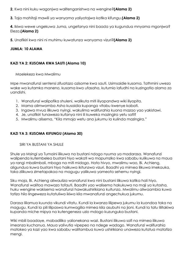 Preview page Grade-4-Shughuli-ya-Kiswahili-Kusikiliza-na-Kuzungumza-End-Term-3-Exam-2026_6821_1.jpg