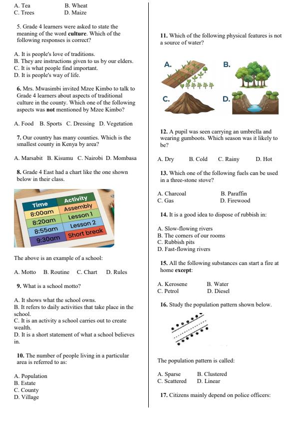 Preview page Grade-4-Social-Studies-End-Term-3-Set-2-Exam-2026_7081_1.jpg