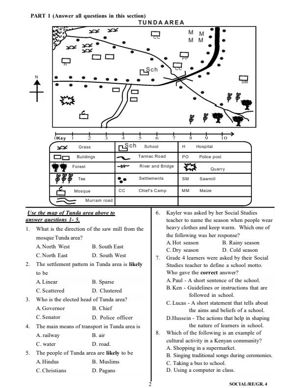 Preview page Grade-4-Social-Studies-End-of-Term-3-Exam-2025_4822_1.jpg