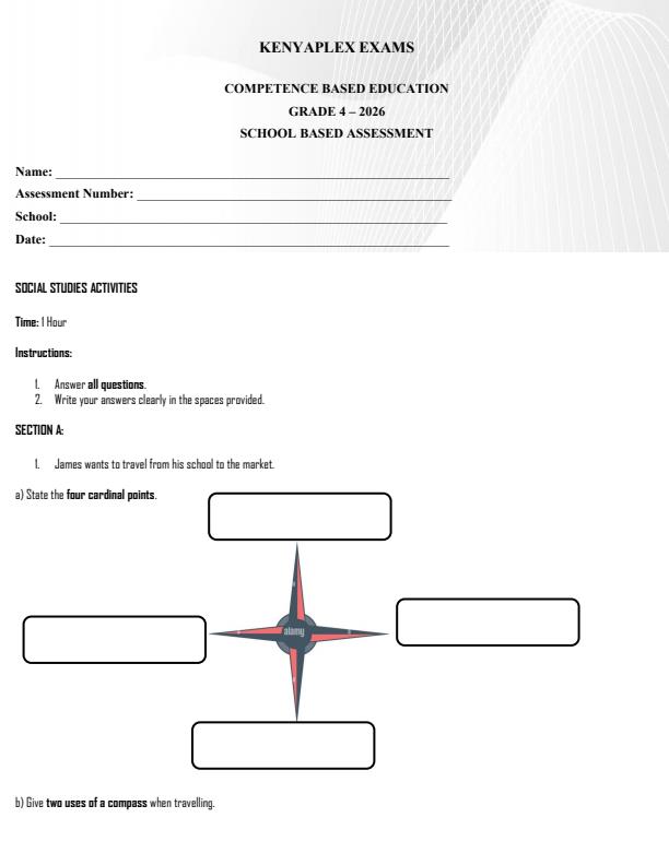 Preview page Grade-4-Social-Studies-Term-2-Opener-Exam-2026_5559_0.jpg