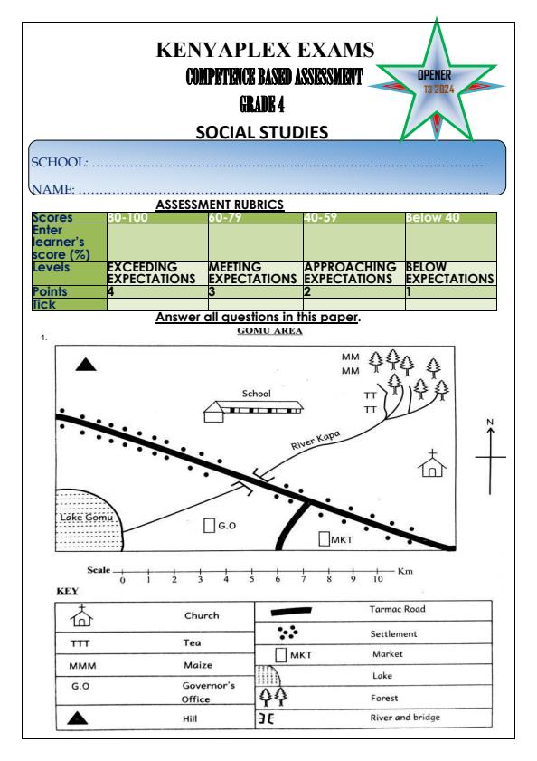 Preview page Grade-4-Social-Studies-Term-3-Opener-Exam-2024_2988_0.jpg
