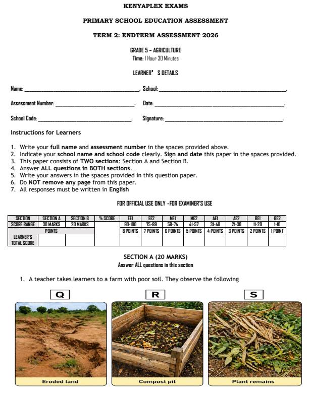 Preview page Grade-5-Agriculture-End-Term-2-Exam-2026_6047_0.jpg