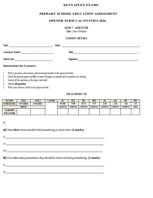 Preview page Grade-5-Agriculture-September-Assessment-Examination-2026_6730_0.jpg