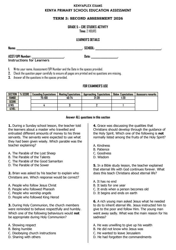Preview page Grade-5-CRE-Activity-End-Term-3-Exam-2026_6828_0.jpg