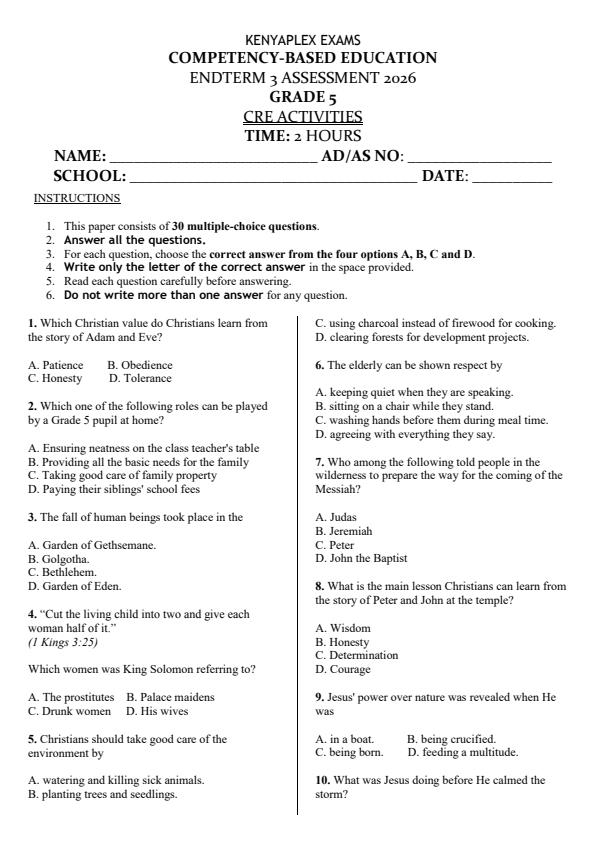 Preview page Grade-5-CRE-End-Term-3-Set-2-Exams-2026_7088_0.jpg