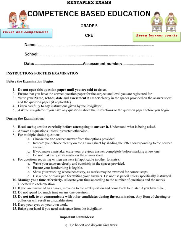 Preview page Grade-5-CRE-End-of-Term-2-Exam-2025_4363_0.jpg