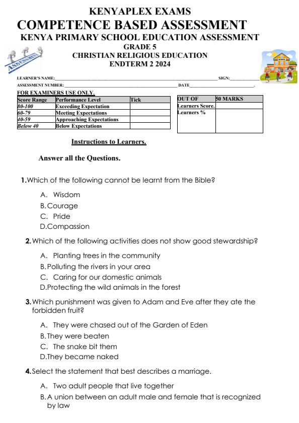 Preview page Grade-5-CRE-End-of-Term-2-Examination-2024_2830_0.jpg