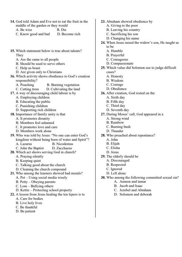 Preview page Grade-5-CRE-Mid-Term-1-Exam-2026_5078_1.jpg