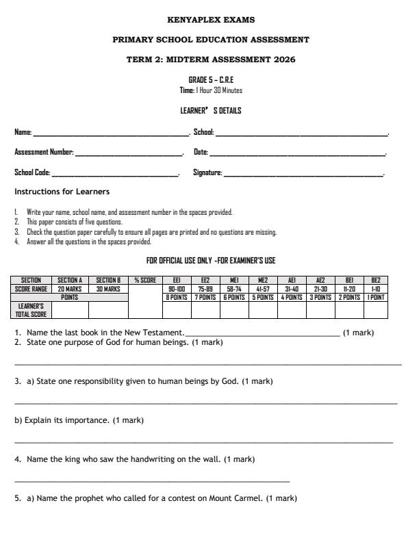 Preview page Grade-5-CRE-Mid-Term-2-Exam-2026_5831_0.jpg