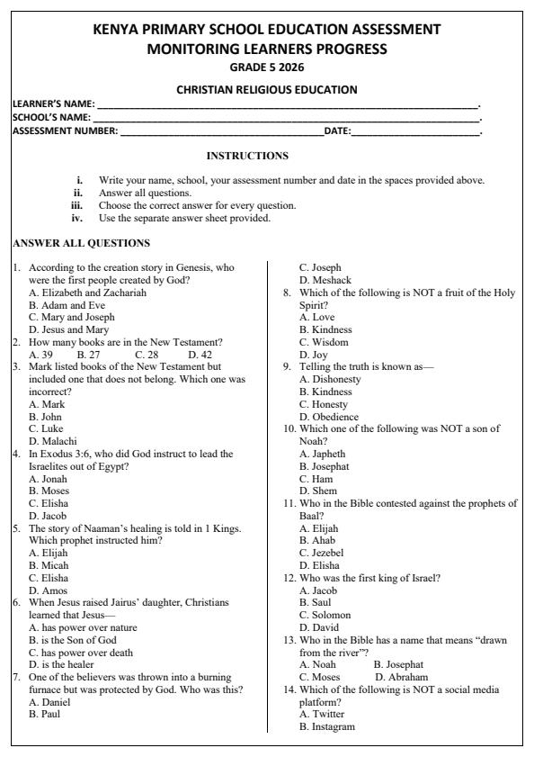 Preview page Grade-5-CRE-Opener-Exam-Term-1-2026_4955_0.jpg