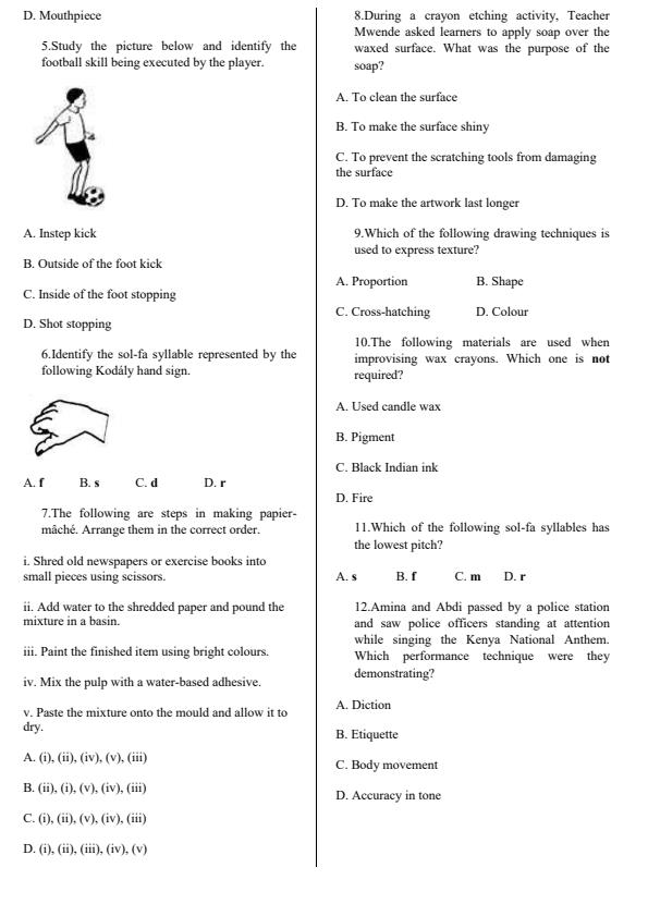 Preview page Grade-5-Creative-Arts-Activity-Term-3-Opener-Exam-2026_6485_1.jpg