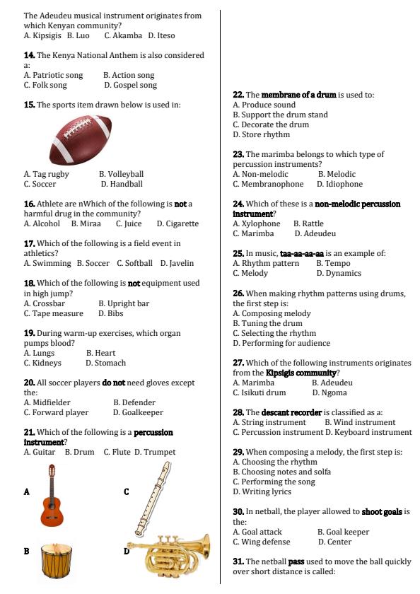 Preview page Grade-5-Creative-Arts-End-Term-1-Exam-2026_5252_1.jpg